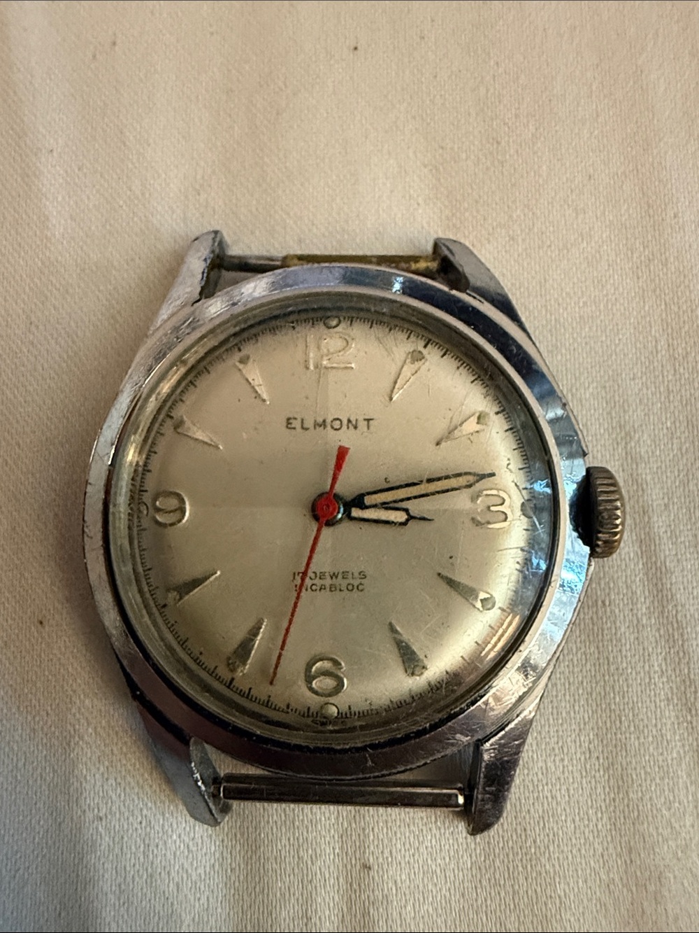 Vintage Elmont Men's 17 Jewels Manual Wind Watch